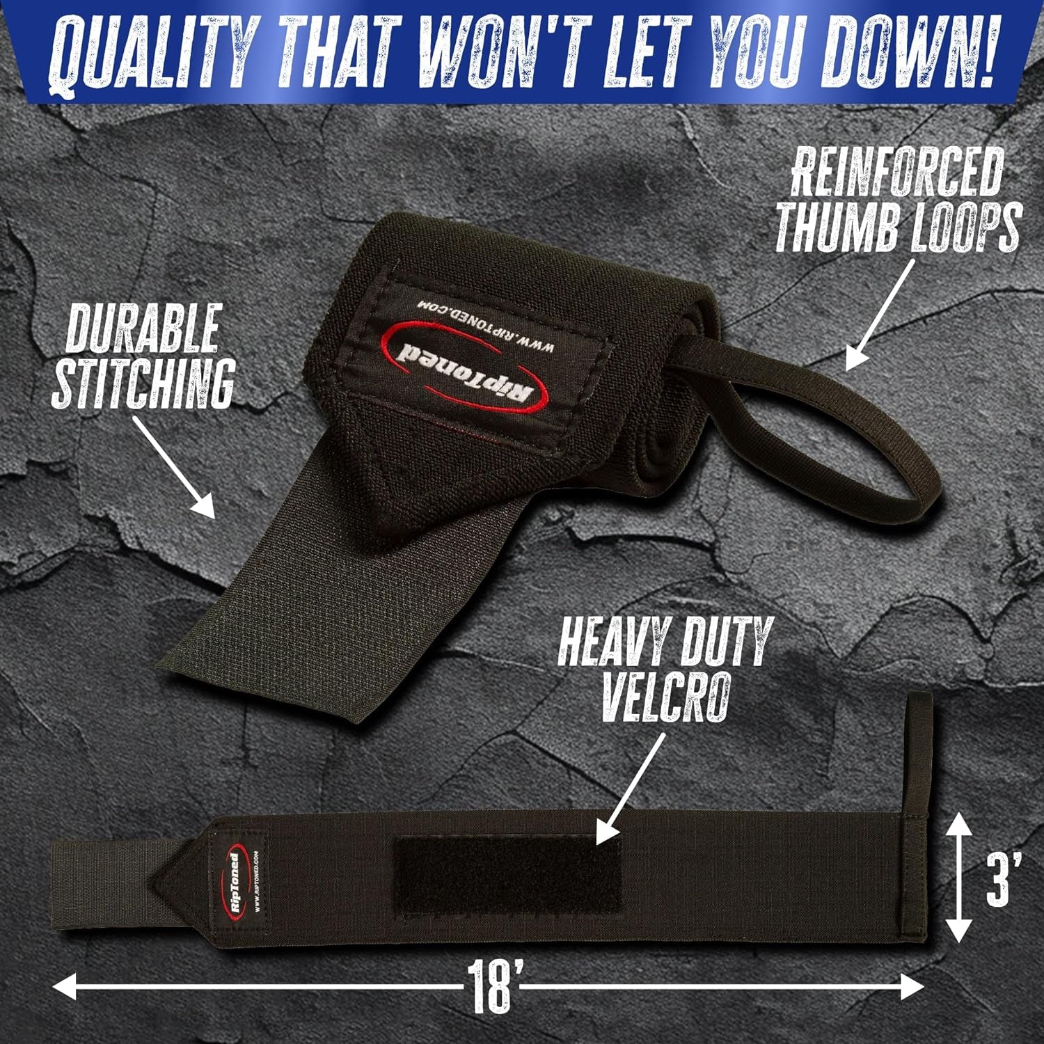 18” Wrist Wraps Weightlifting for Men & Women
