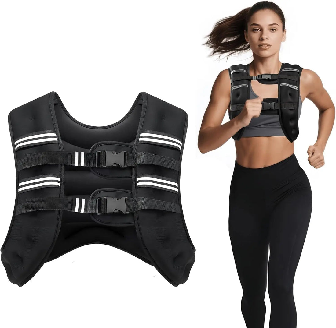 Adjustable Weighted Vest With Reflective Stripe