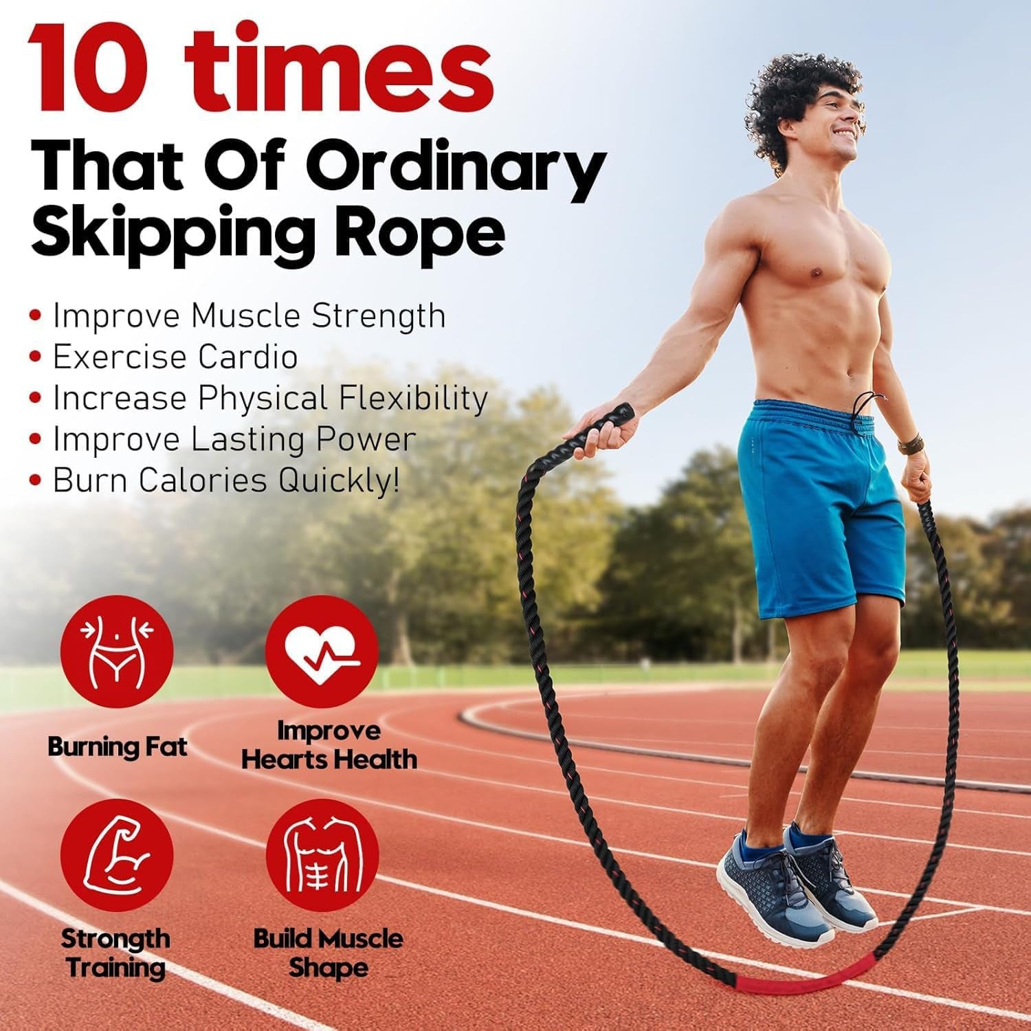 Fitness Weighted Jump Rope For Men and Women