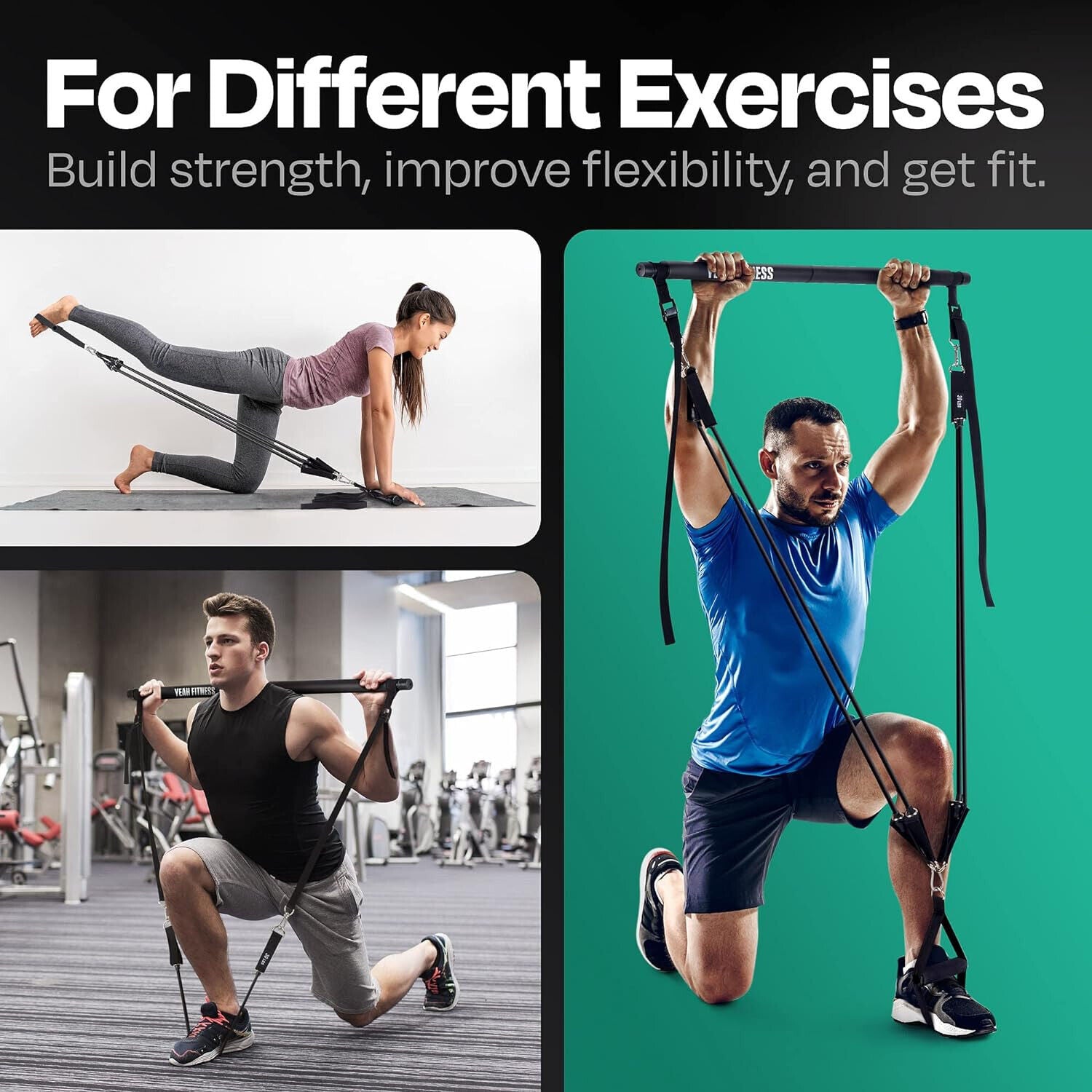 Portable Home Gym Workout Equipment with Resistance Bands 