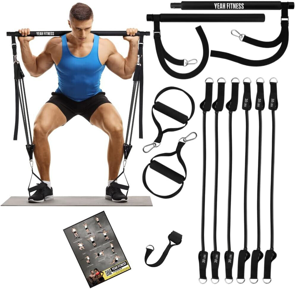 Portable Home Gym Workout Equipment with Resistance Bands 