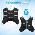 Adjustable Weighted Vest With Reflective Stripe