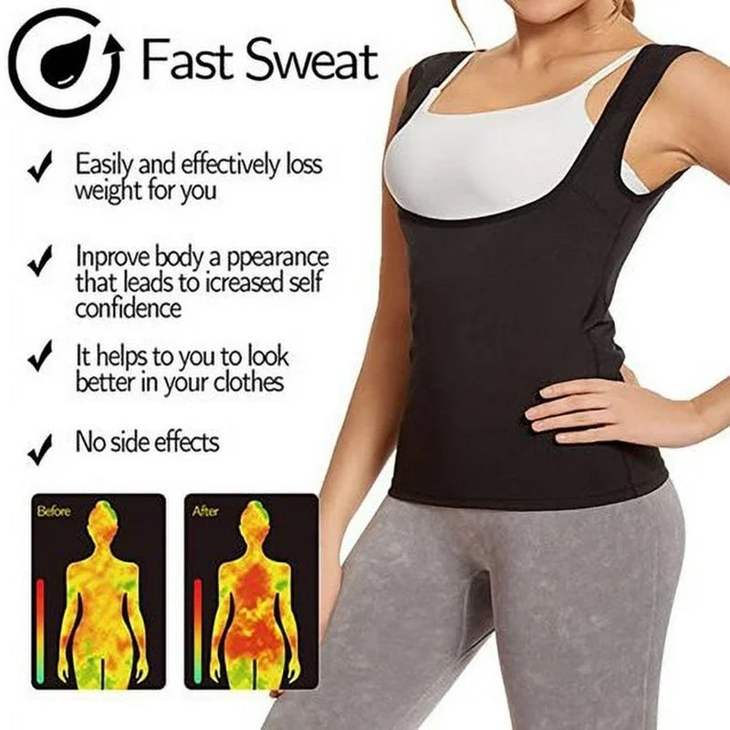 Sauna Sweat Vest Shirt for Men Women