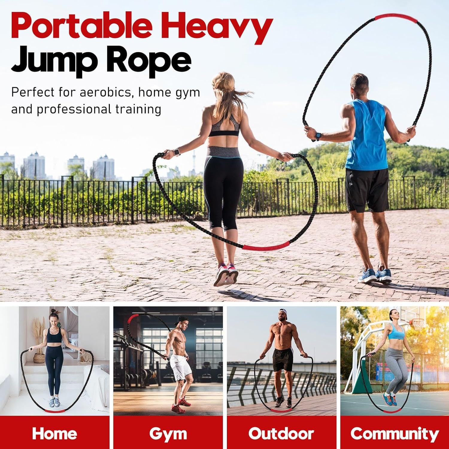 Fitness Weighted Jump Rope For Men and Women