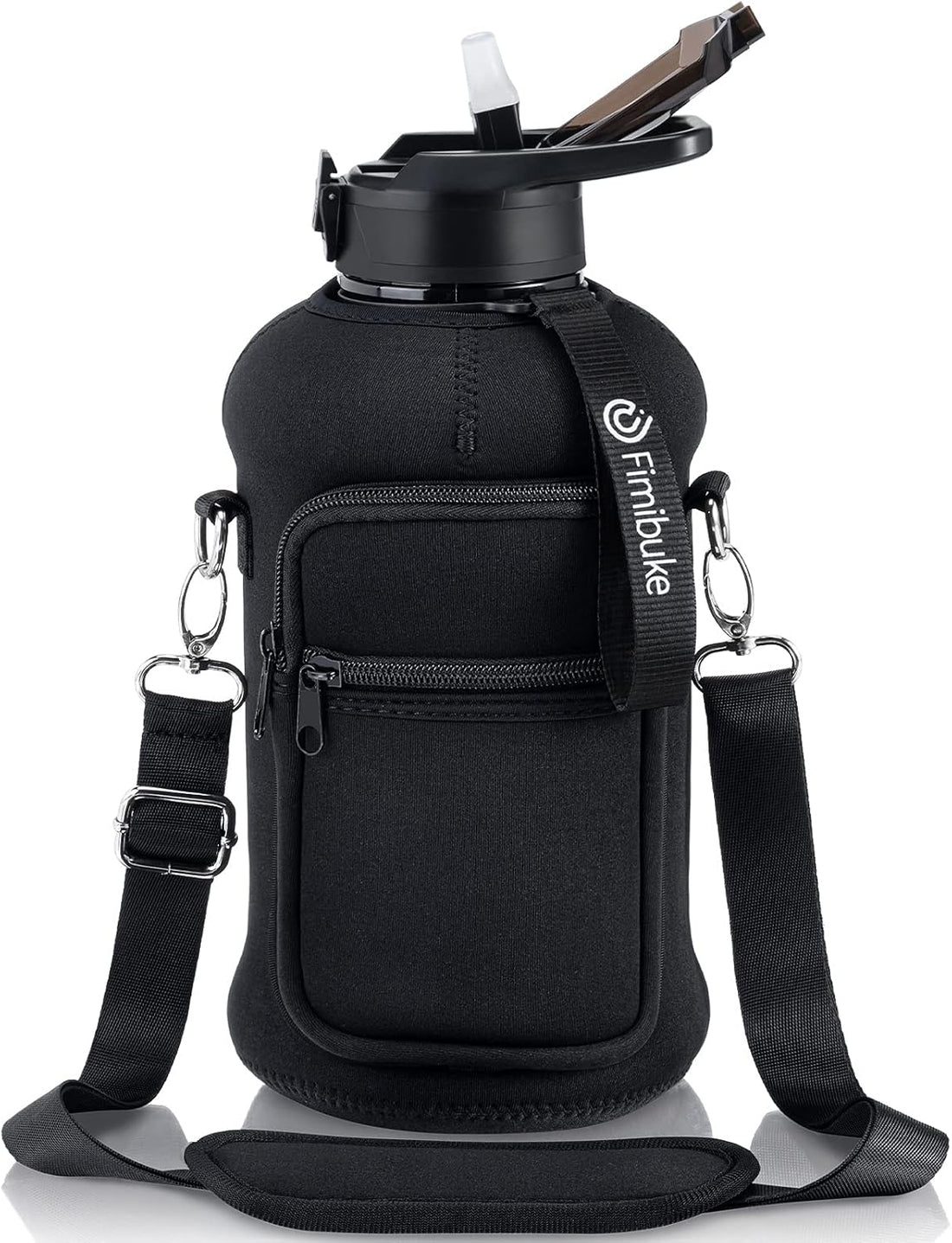 Half Gallon Water Bottle with Handle & Straw Leakproof