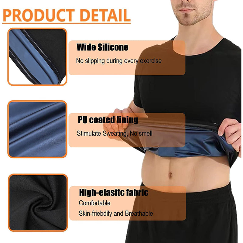 Sauna Sweat Vest Shirt for Men Women