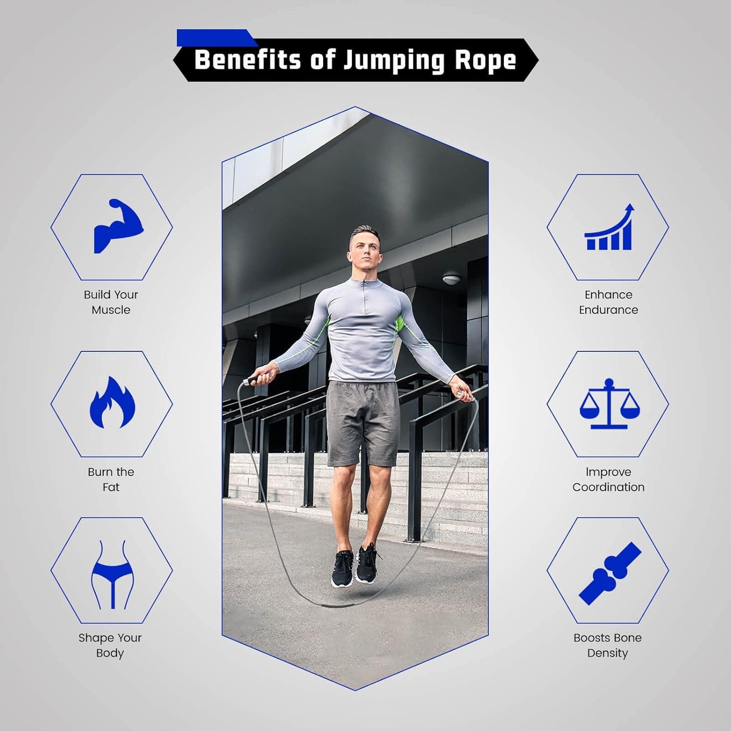 Jump Rope for Men Women Fitness Workouts