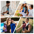 40Oz Insulated Water Bottle with Straw 