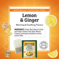 Lemon & Ginger Herbal Tea Bags 50 Count Box