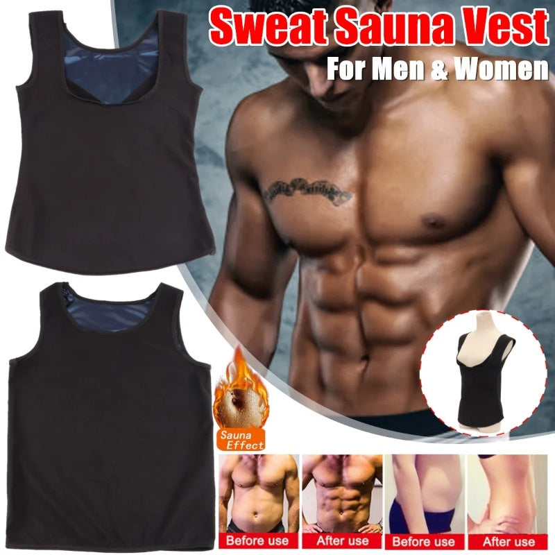 Sauna Sweat Vest Shirt for Men Women