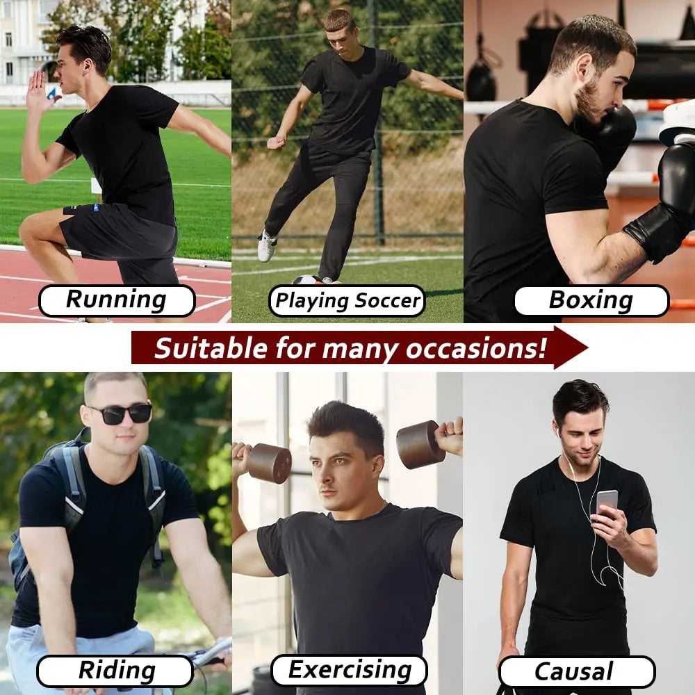 Men's Sauna Suit T-Shirt For Fitness Gym Exercise