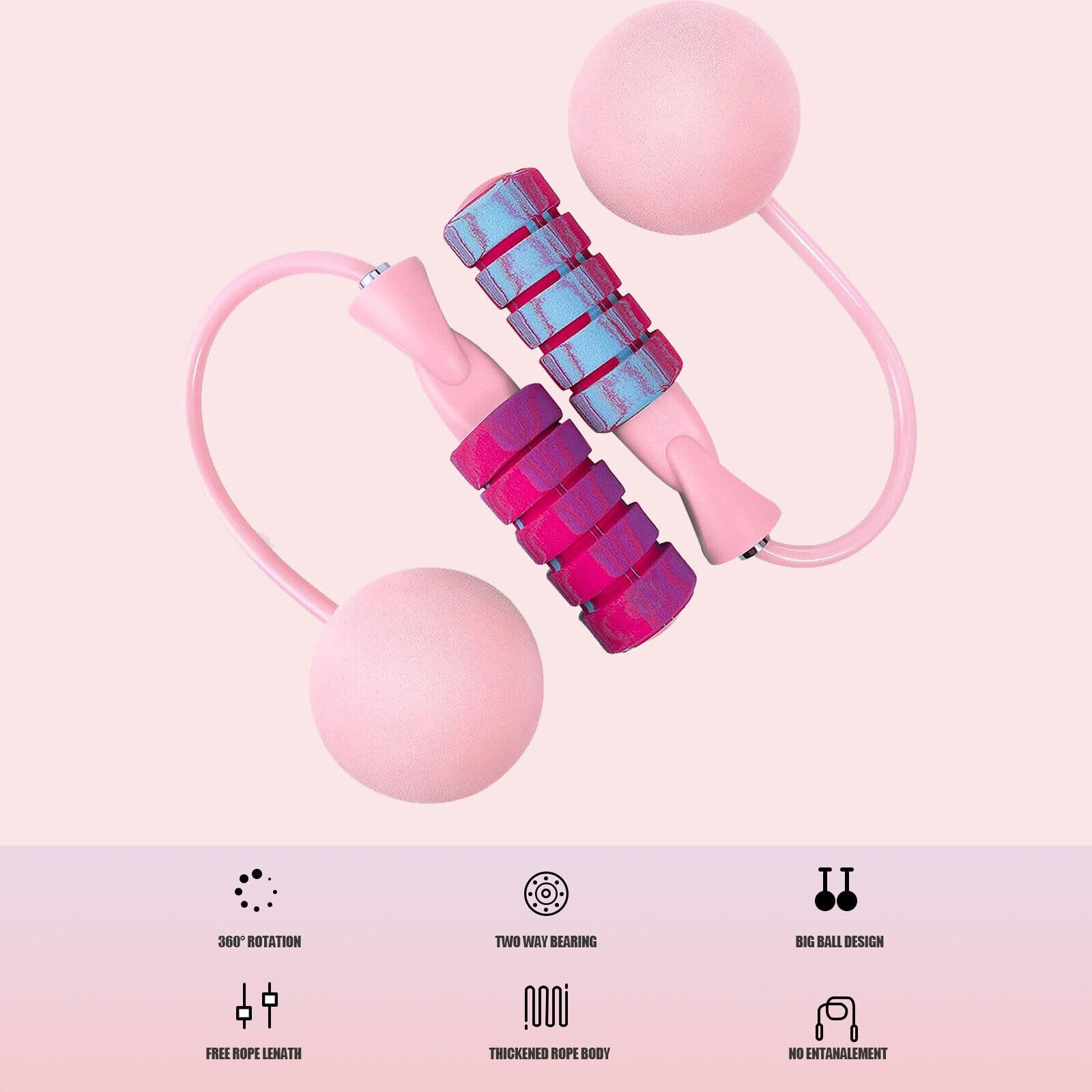 Adjustable Wireless Jump Rope for All Ages