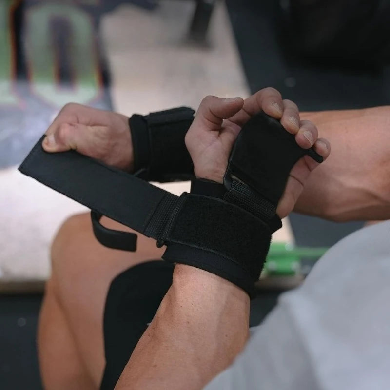 Weight Lifting Hooks Pair Hand Grip Support