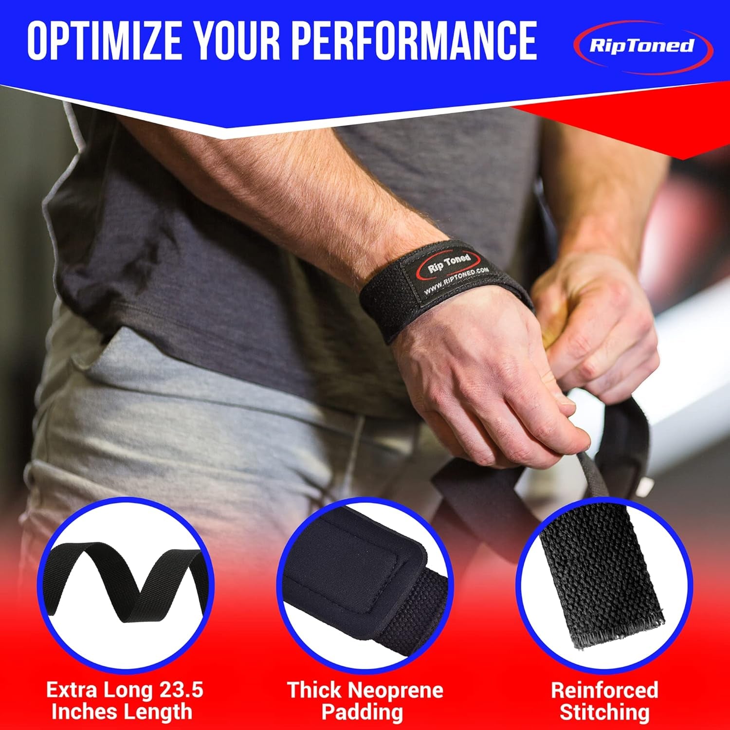 Wrist Straps for Weightlifting Gym Workout Training