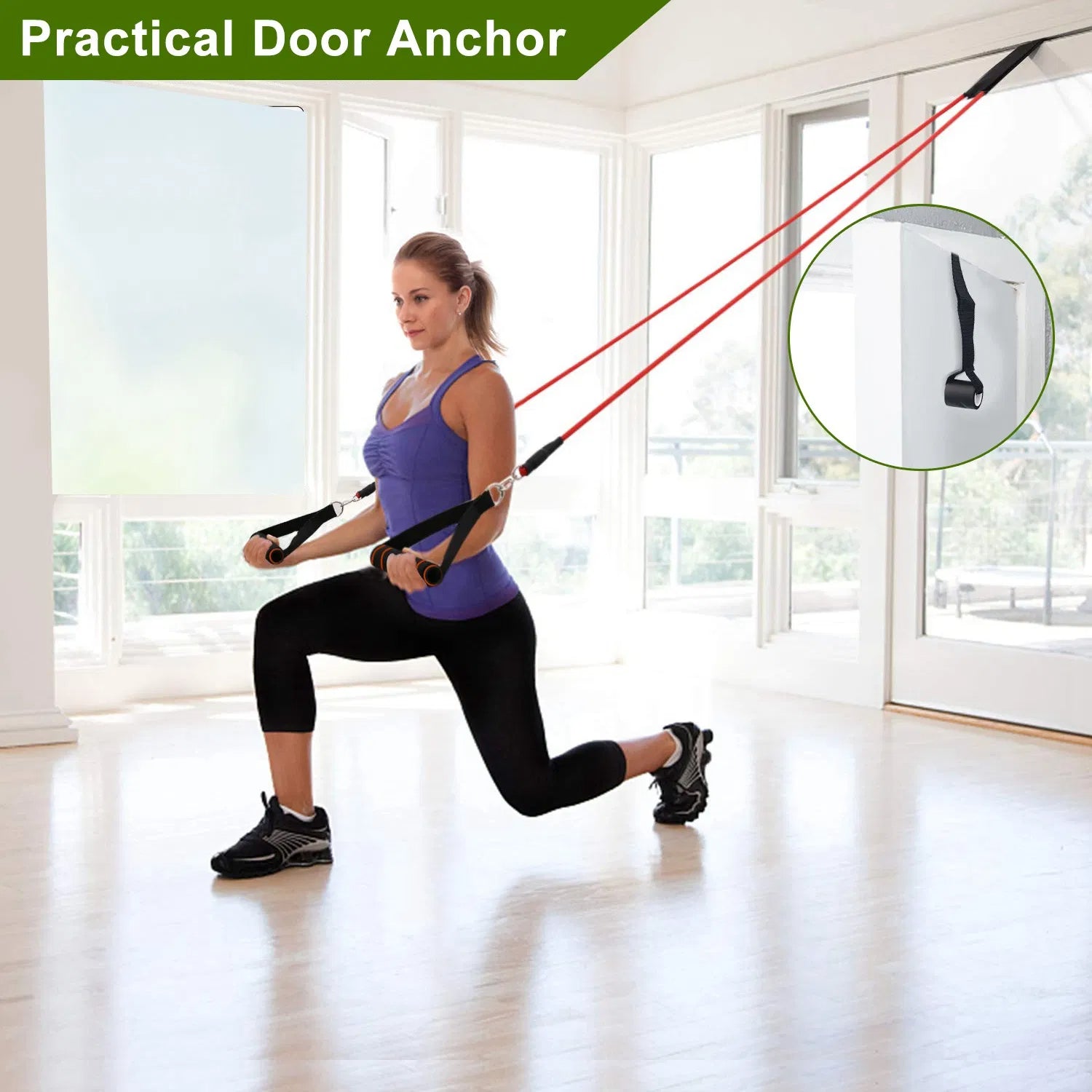 11Pcs Resistance Bands Set Fitness Workout 