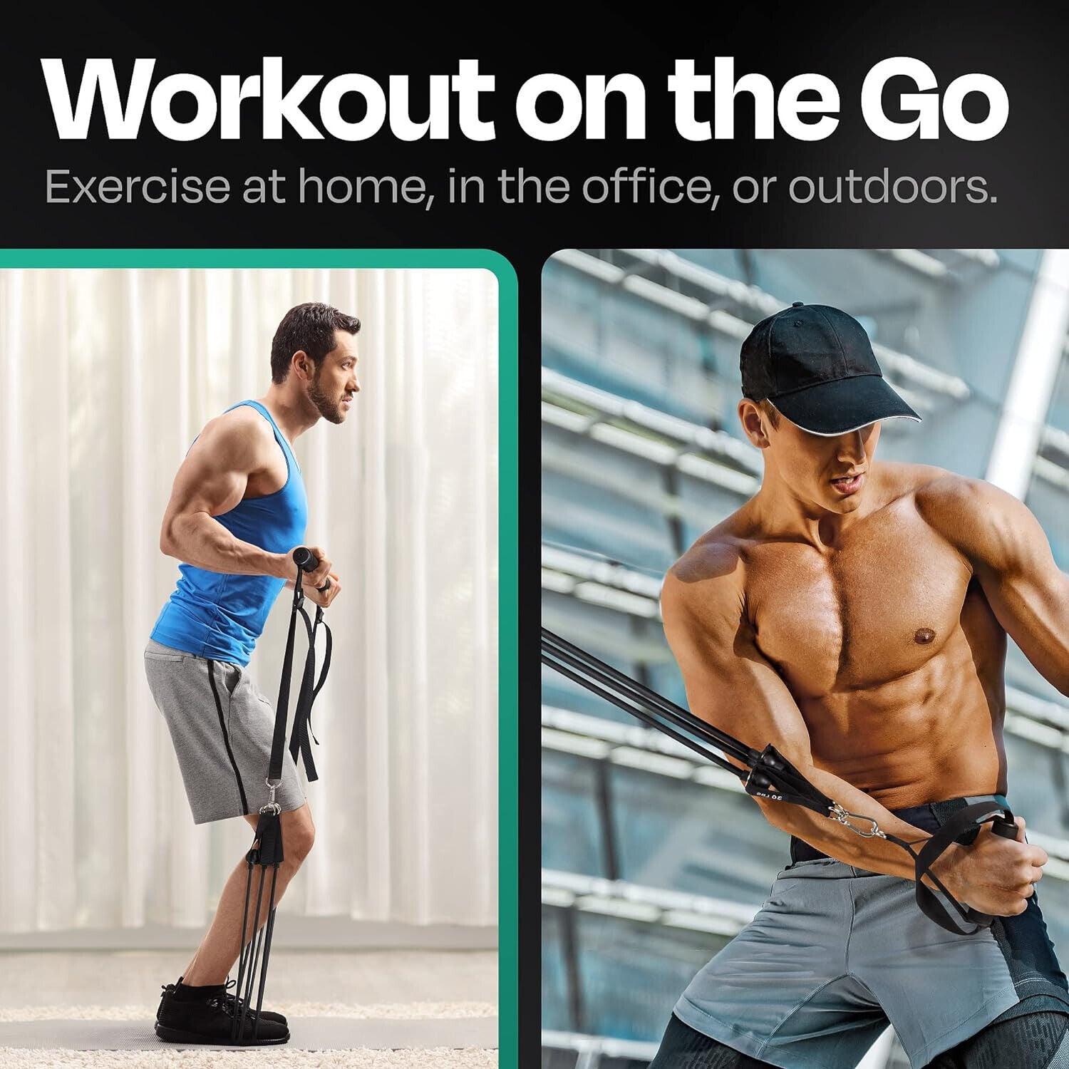 Portable Home Gym Workout Equipment with Resistance Bands 