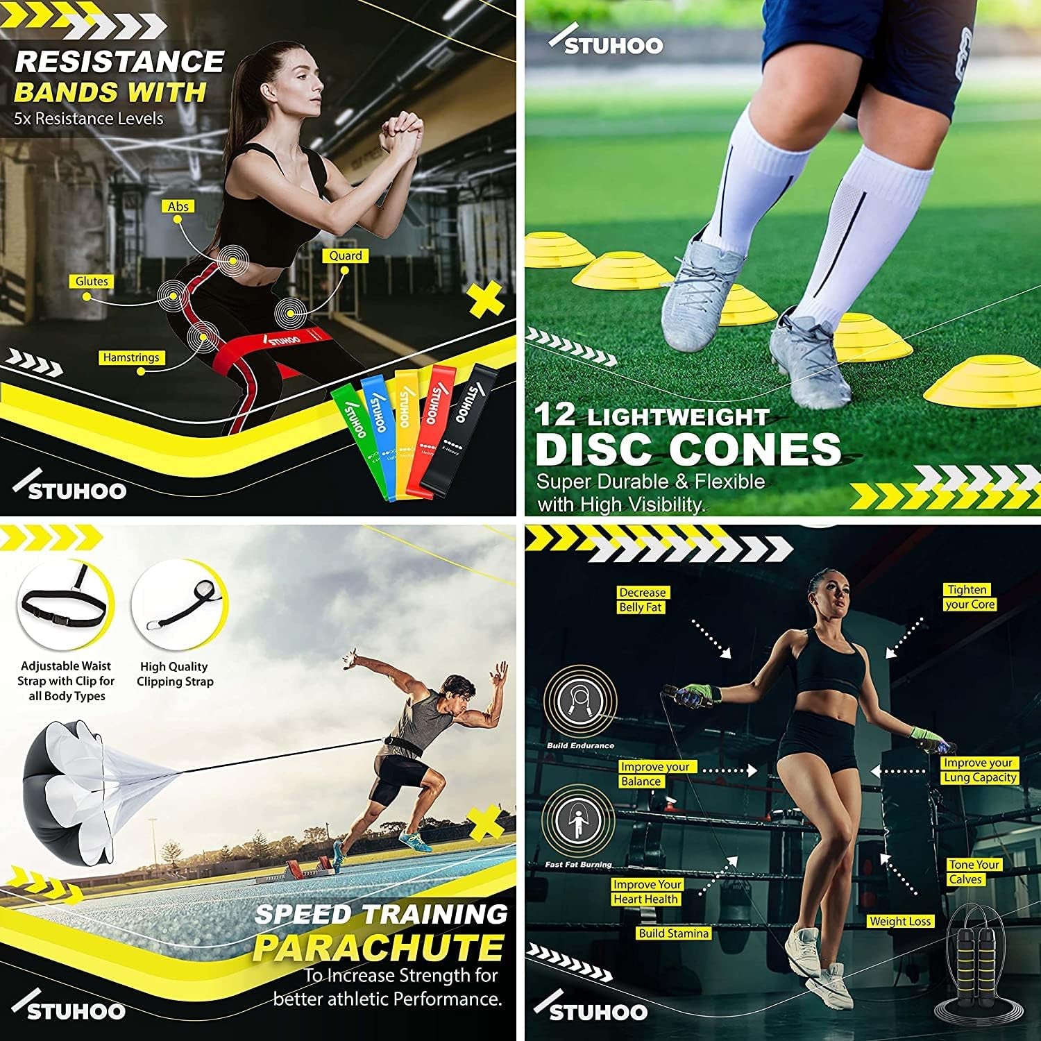 Agility Training Equipment Set for Kids and Adults